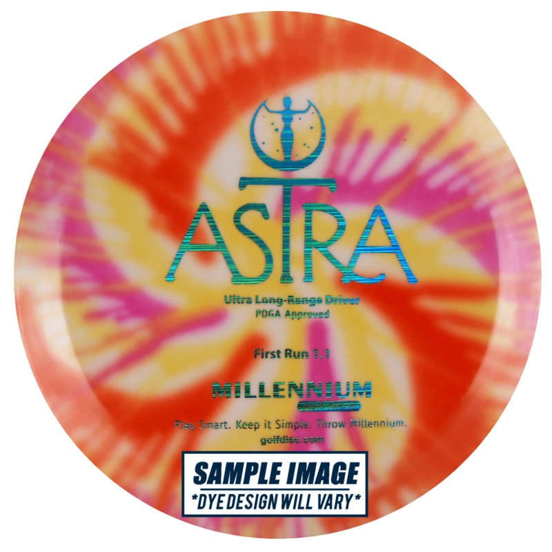 Millennium Tie-Dye Standard Astra Distance Driver Golf Disc