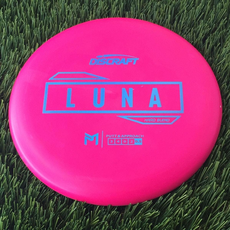 Discraft Putter Line Hard Luna with PM Logo Stock Stamp Stamp – 169g Pink