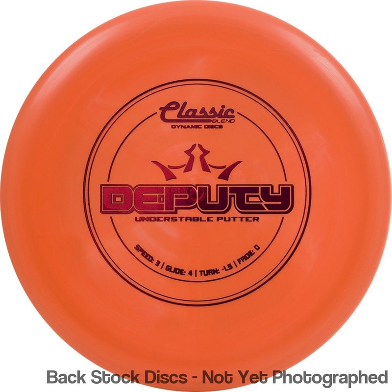 Dynamic Discs Classic Blend Deputy Putter (Stock Stamp) [Back Stock Inventory – Disc and Stamp Color WILL VARY]