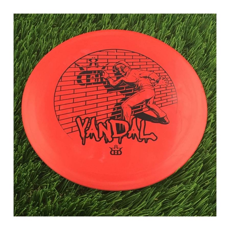 Dynamic Discs Prime Vandal with Animated – Grafitti Artist Stamp – 173g – Solid Red