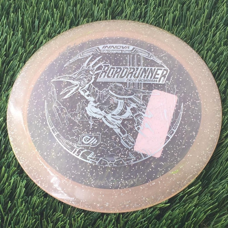 Innova Champion Metal Flake Roadrunner with Callie McMorran Team Champion Tour Series 2022 Stamp – 175g – Translucent Pink
