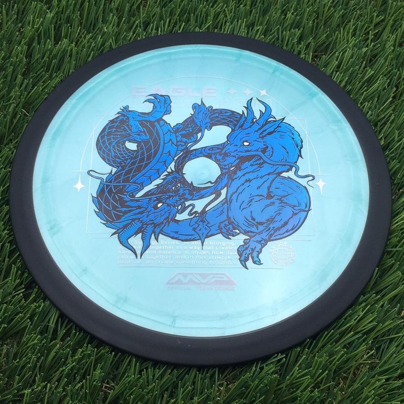 MVP Plasma Dimension with Eagle McMahon Team Series & Synergy Series Dragon Art by Green C Studio Stamp – 175.13g – Muted Blue