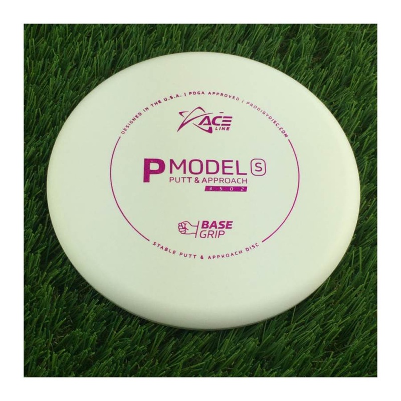 Prodigy Ace Line Basegrip P Model S with Cale Leiviska 2021 Bottom Stamp Stamp – 155g – Solid Bright White
