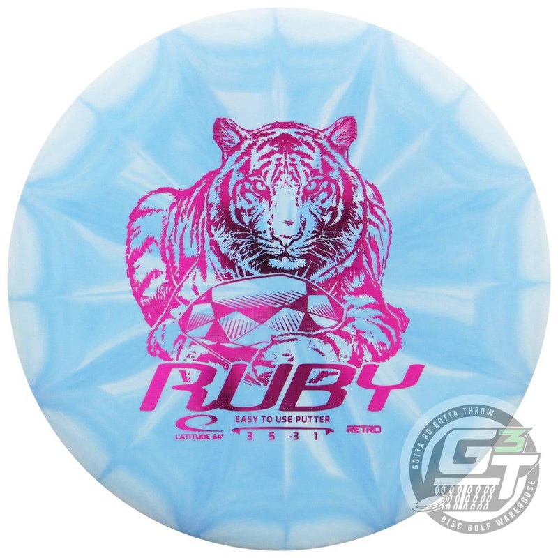 Latitude 64 Retro Burst Ruby Putter Golf Disc
