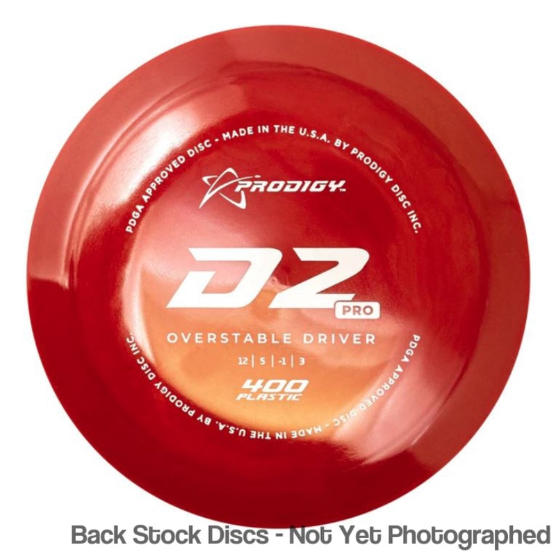 Prodigy 400 D2 Pro Distance Driver (Stock Stamp) [Back Stock Inventory – Disc and Stamp Color WILL VARY]