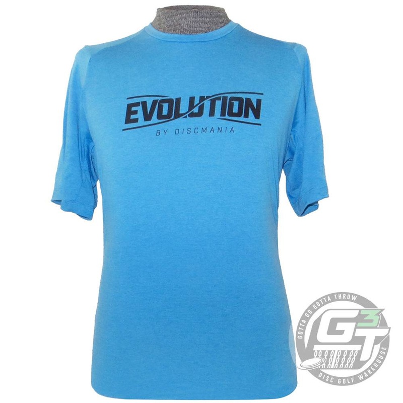Discmania Evolution Logo Performance Short Sleeve Disc Golf T-Shirt