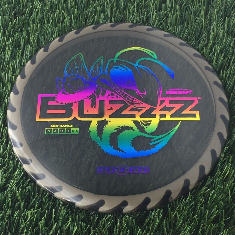 Discraft Elite Z FuZed Line with Saw Pattern Buzzz with Big Bee with Saw Blade – “Buzzzsaw” Stamp – 176g – White Saw Black