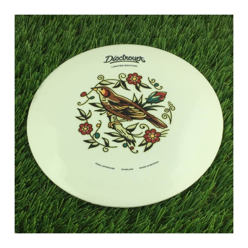 Disctroyer A-Medium Starling / Kuldnokk DD-13 with Colored Tattoo – Limited Edition Stamp – 165g – Solid Grey