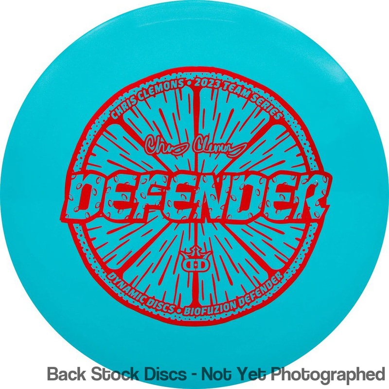 Dynamic Discs BioFuzion Defender Distance Driver with Chris Clemons Lemon Seeds Team Series 2023 Stamp [Back Stock Inventory – Disc and Stamp Color WILL VARY]