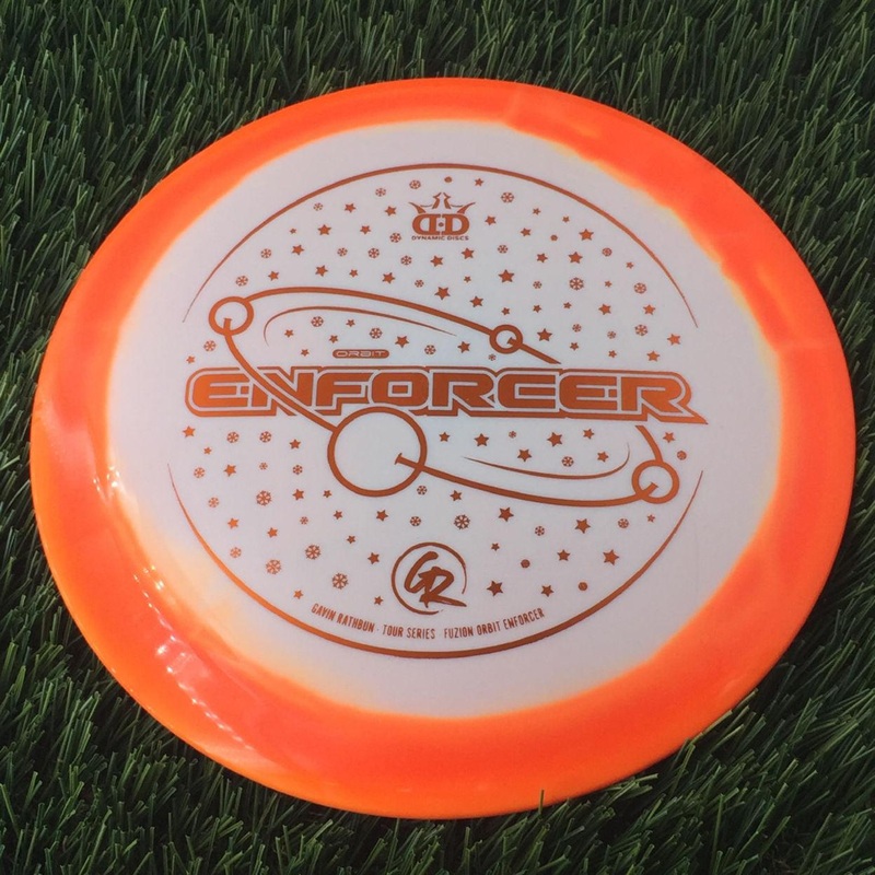 Dynamic Discs Fuzion Orbit Enforcer with Gavin Rathbun – Tour Series – 2022 Stamp – 175g – Solid Orange