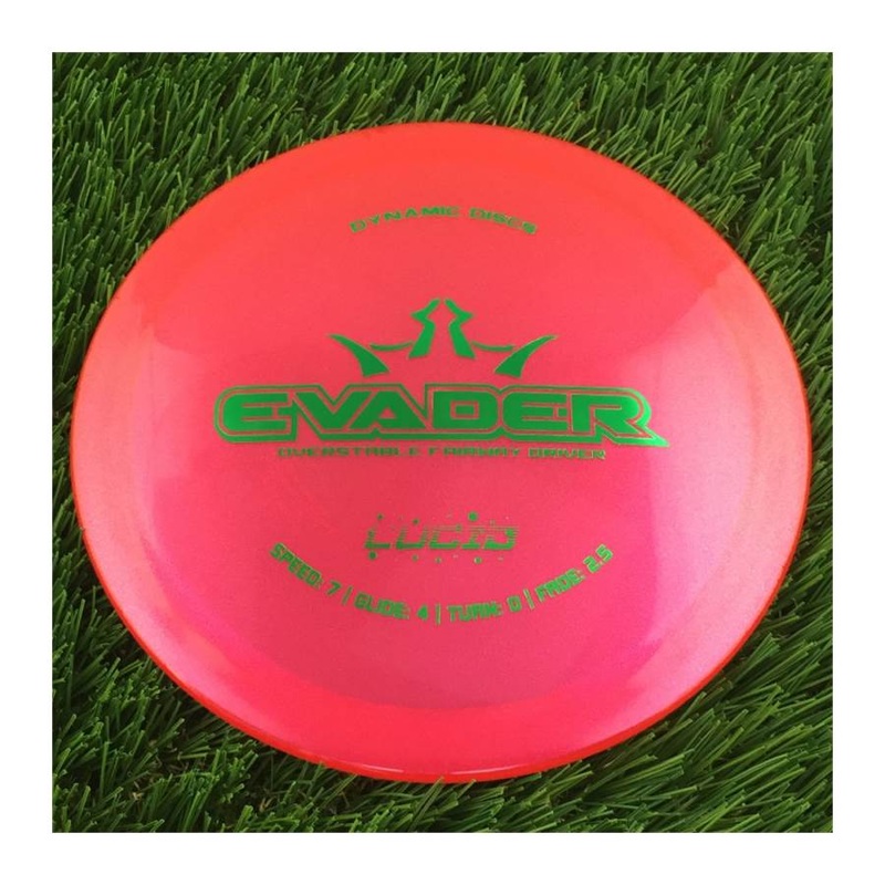Dynamic Discs Lucid Glimmer Evader – 173g – Translucent Dark Pink