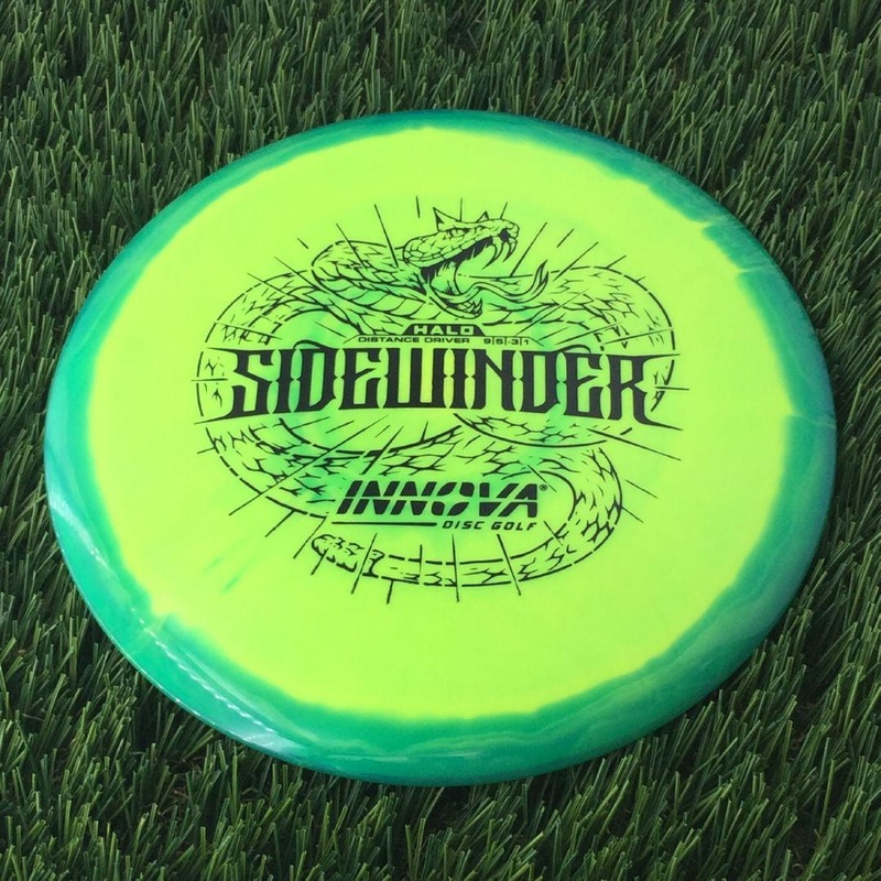 Innova Halo Star Sidewinder with Burst Logo Stock Stamp – 169g – Yellowish Green