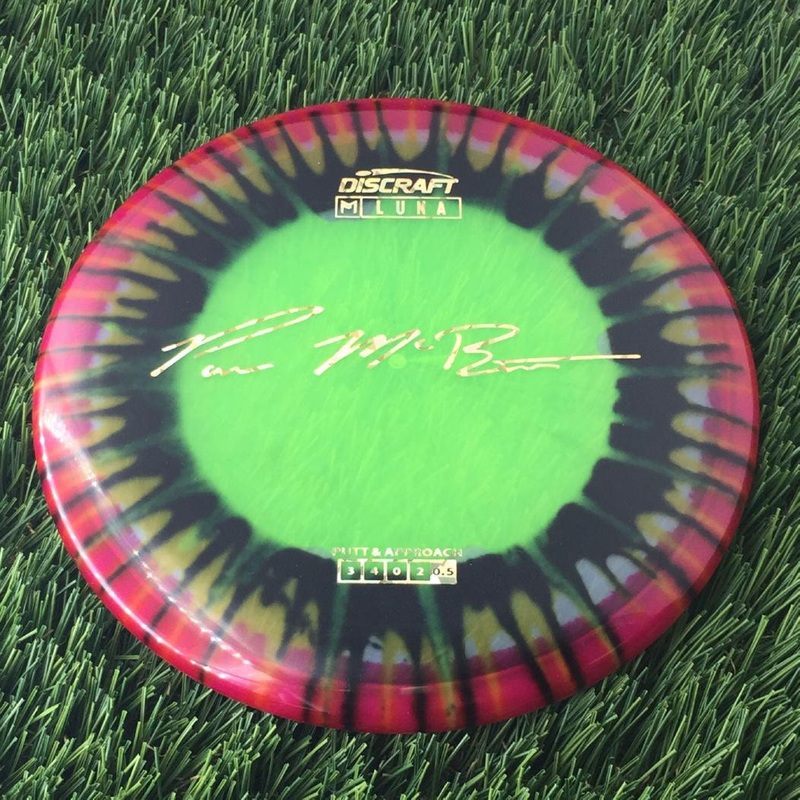 Discraft Elite Z Fly-Dyed Luna with Paul McBeth Large Signature Stamp – 172g – Translucent Dyed