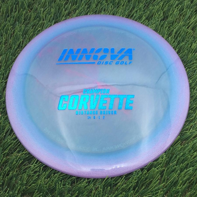 Innova Champion Corvette with Burst Logo Stock Stamp – 171.34g – Blurple