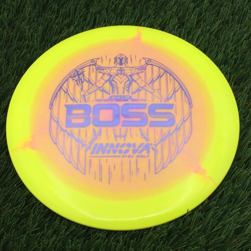 Innova Halo Star Boss with Burst Logo Stock Stamp – 163g – Solid  Orangish Yellow