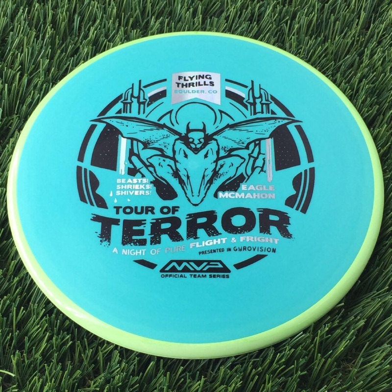 Axiom Fission Pyro with Flying Thrills in Bolder, CO presented by Gyrovision & Eagle McMahon – 2024 Halloween Tour of Terror Stamp – 178g Turquoise Blue