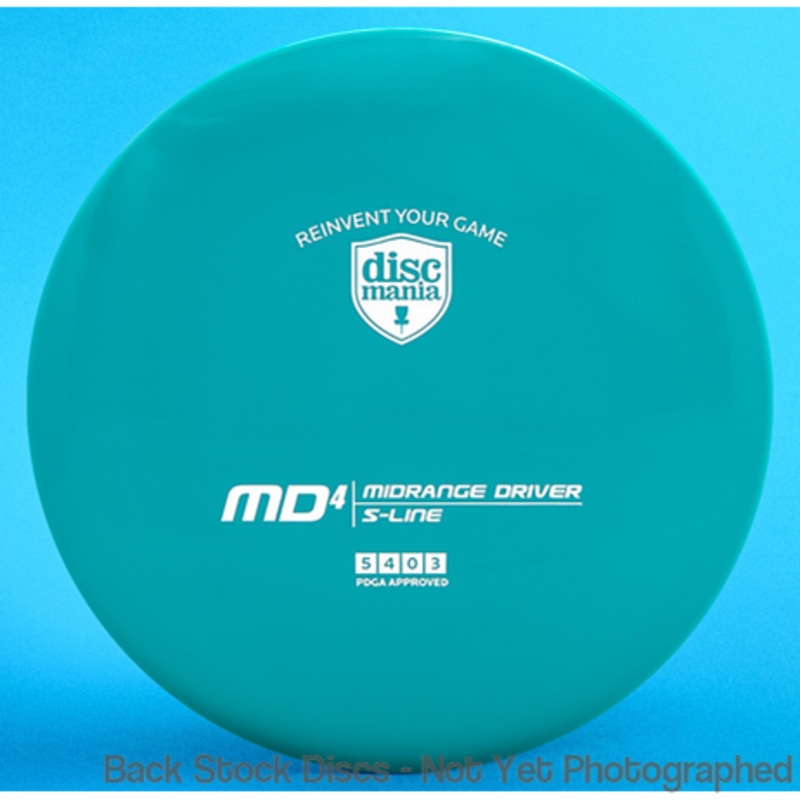 Discmania S-Line Reinvented MD4 Midrange (Stock Stamp) [Back Stock Inventory – Disc and Stamp Color WILL VARY]