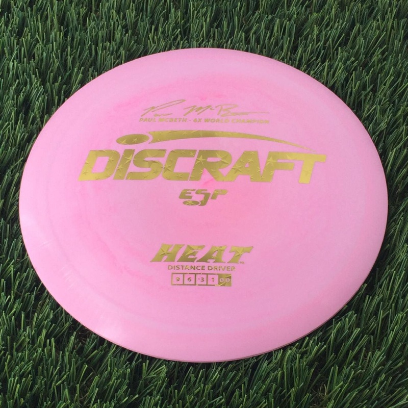 Discraft ESP Heat with Paul McBeth – 6x World Champion Signature Stamp – 172g Pale Pink