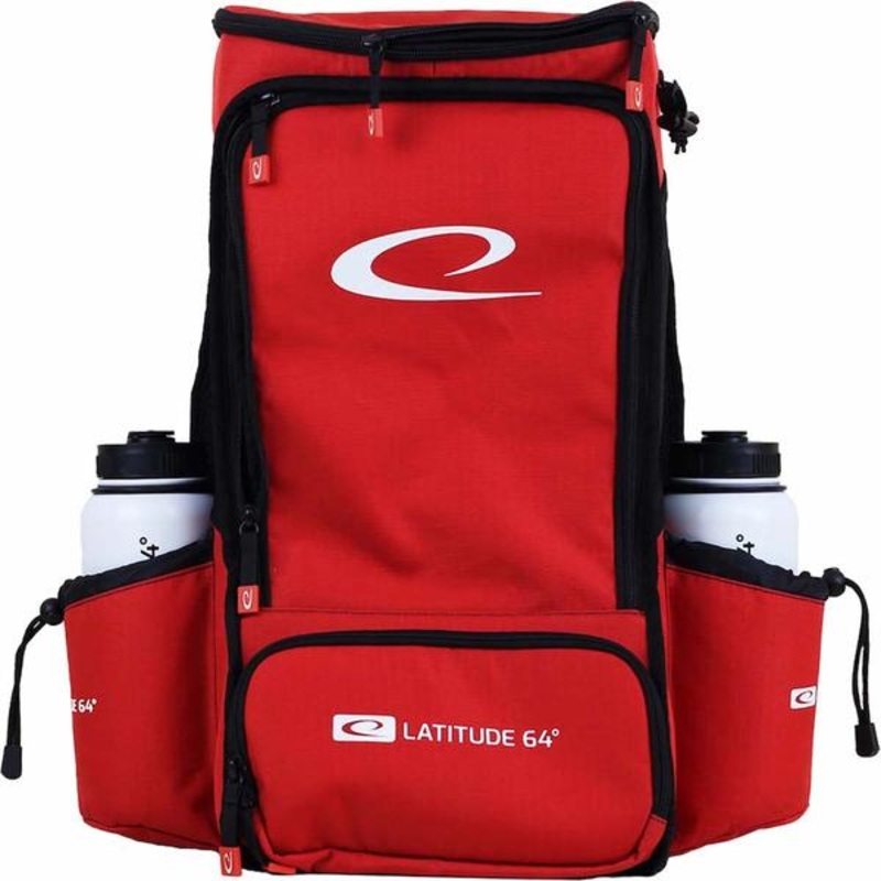 Latitude 64 Easy Go Backpack Disc Golf Bag V2 (Red)