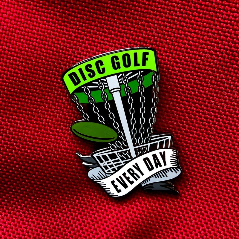Disc Golf Every Day Basket Pin – GREEN