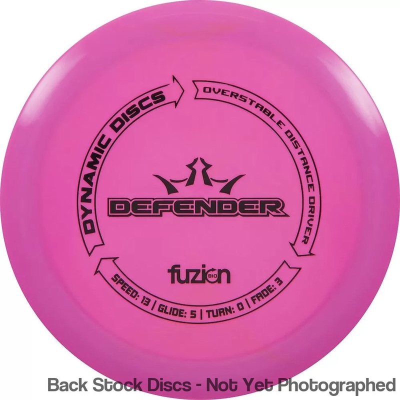 Dynamic Discs BioFuzion Defender Distance Driver (Stock Stamp) [Back Stock Inventory – Disc and Stamp Color WILL VARY]