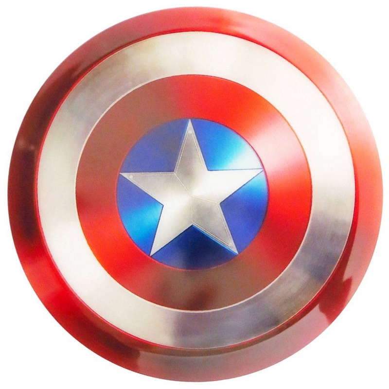 Dynamic Discs Marvel Captain America DyeMax Shield Fuzion Judge Putter Golf Disc
