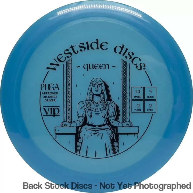 Westside VIP Queen Distance Driver (Stock Stamp) [Back Stock Inventory – Disc and Stamp Color WILL VARY]