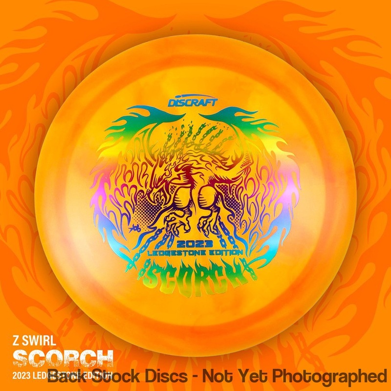 Discraft Elite Z Metallic Swirl Scorch Distance Driver with 2023 Ledgestone Edition – Wave 1 Stamp [Back Stock Inventory – Disc and Stamp Color WILL VARY]