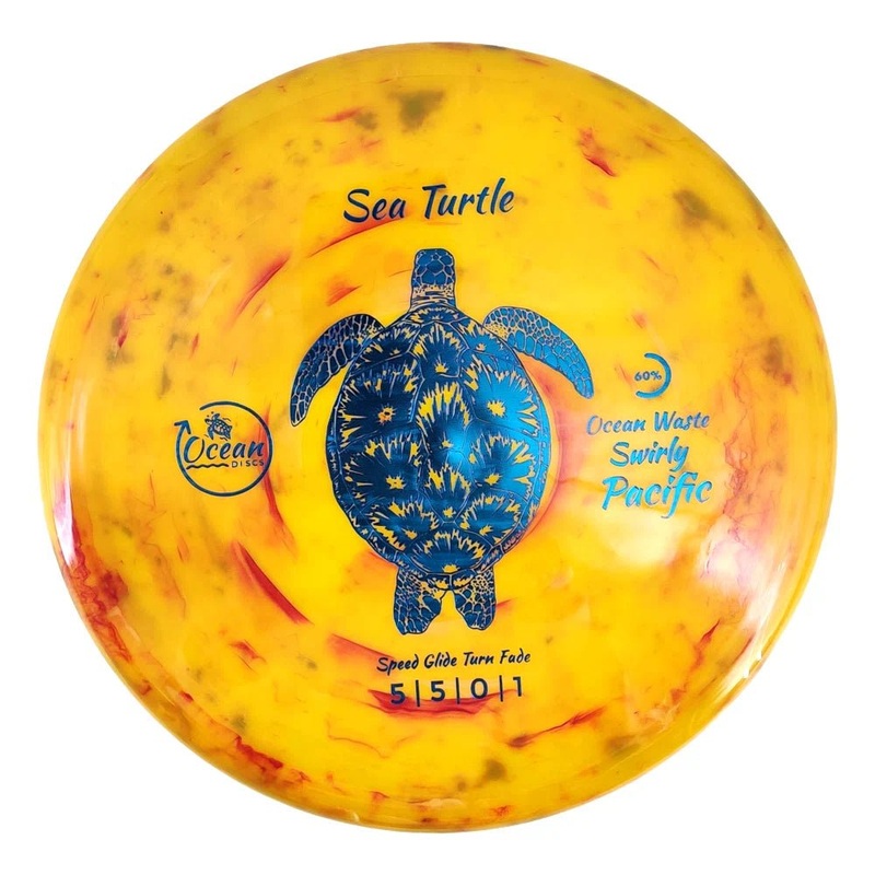 Ocean Discs Ocean Waste Swirly Pacific Sea Turtle