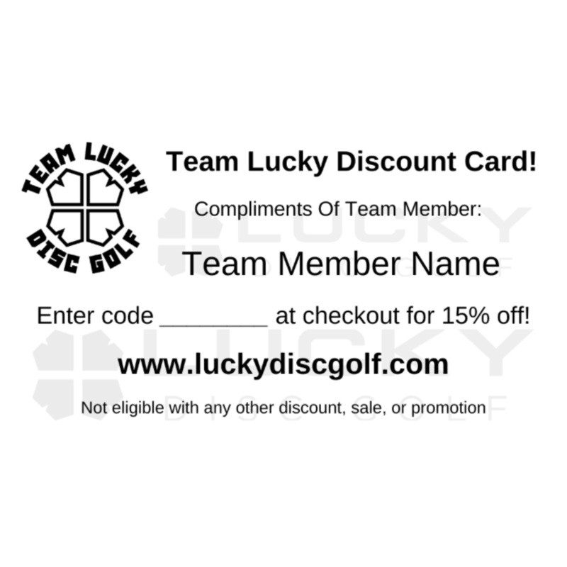 Team Lucky Business Cards (for Team Lucky members only)