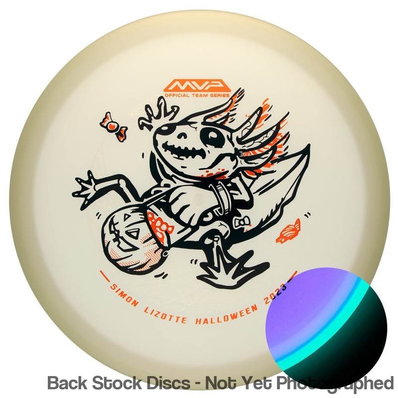 Axiom Total Eclipse Color Glow Hex Midrange with Pumpkin Head 2023 Simon Lizotte Team Series Trick-Or-Treating Leapin’ Lizottl’ by Mike Inscho Stamp [Back Stock Inventory – Disc and Stamp Color WILL VARY]
