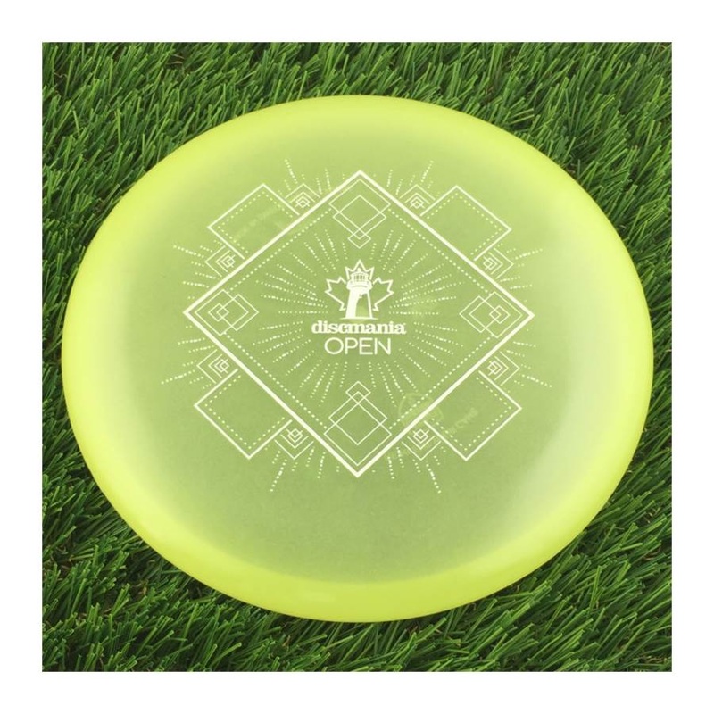 Discmania C-Line Color Glow P2 with Discmania Open 2023 Stamp – 173g – Translucent Pale Yellow