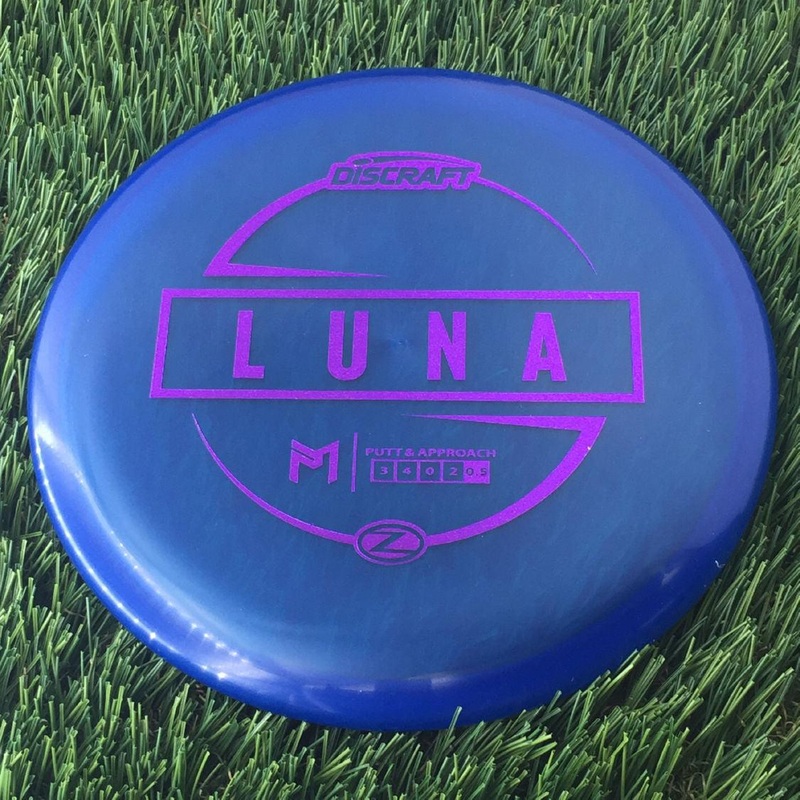 Discraft Elite Z Luna with PM Logo Stock Stamp Stamp – 172g – Translucent Blue