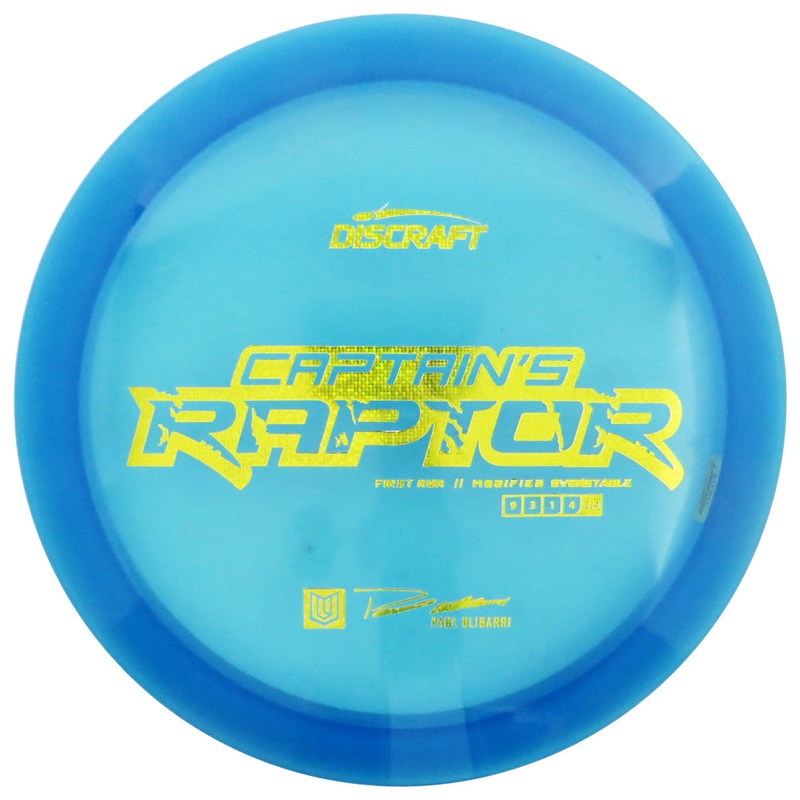 Discraft Limited Edition 2022 Paul Ulibarri Captain’s Special Blend Elite Z Raptor Distance Driver Golf Disc