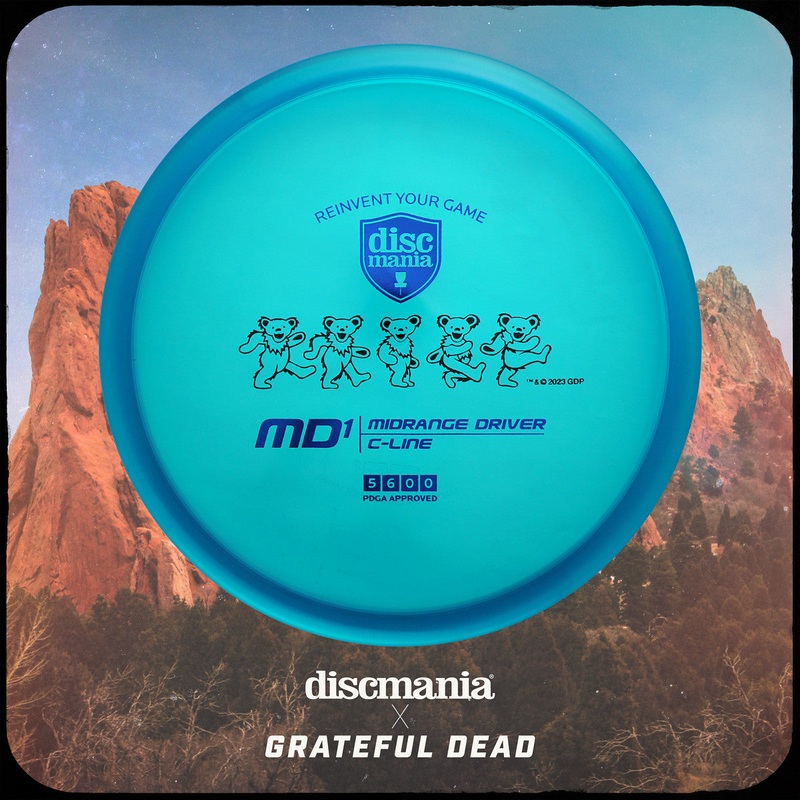 Discmania C-Line MD1 – Grateful Dead Dancing Bears Bar Stamp