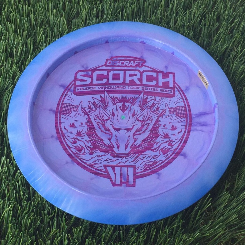 Discraft ESP Swirl Scorch with Valerie Mandujano Tour Series 2023 Stamp – 172g Blurple