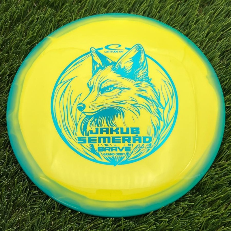 Latitude 64 Royal Grand Orbit Brave with Jakub Semerad Team Series 2025 Stamp – 175.82g – Teal Yellow