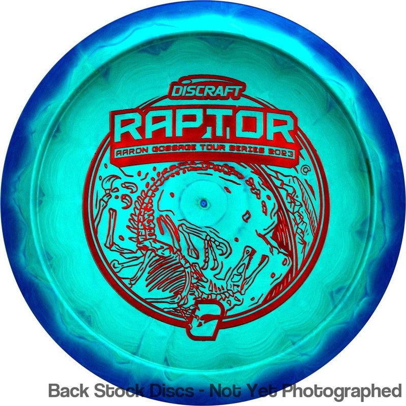 Discraft ESP Swirl Raptor Distance Driver with Aaron Gossage Tour Series 2023 Stamp [Back Stock Inventory – Disc and Stamp Color WILL VARY]