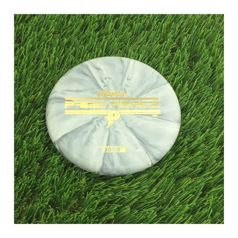 Discraft Swirl Mini Fierce Mini with Paige Pierce PP Prototype Putt and Approach Stamp – 78g – Solid Light Grey