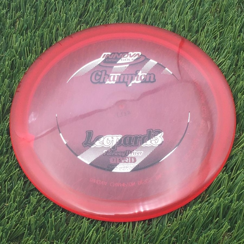 Innova Champion Leopard3 with Circle Fade Stock Stamp – 175g – Translucent Red