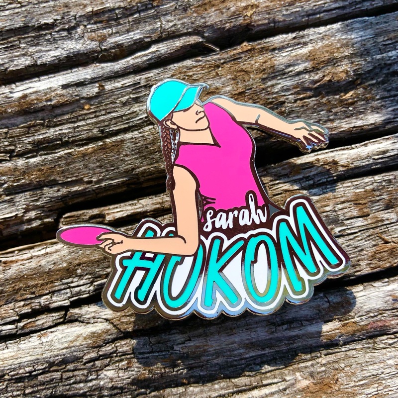 Sarah Hokom Disc Golf Pin – Series 1