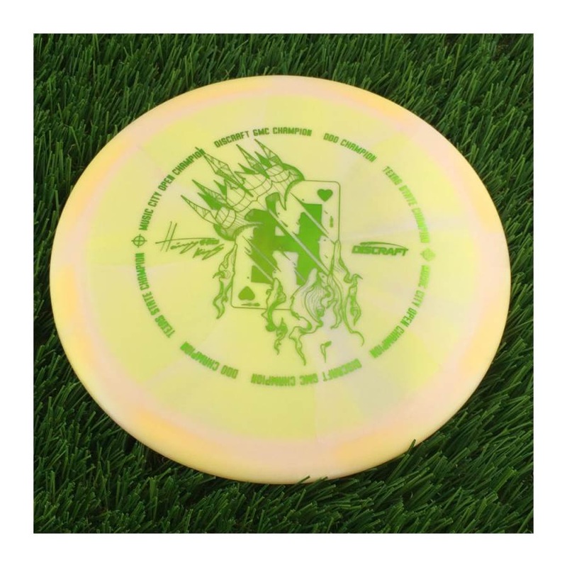 Discraft ESP Swirl Vulture with Hailey King Tour Champion Card Stamp – 174g – Solid Light Orange
