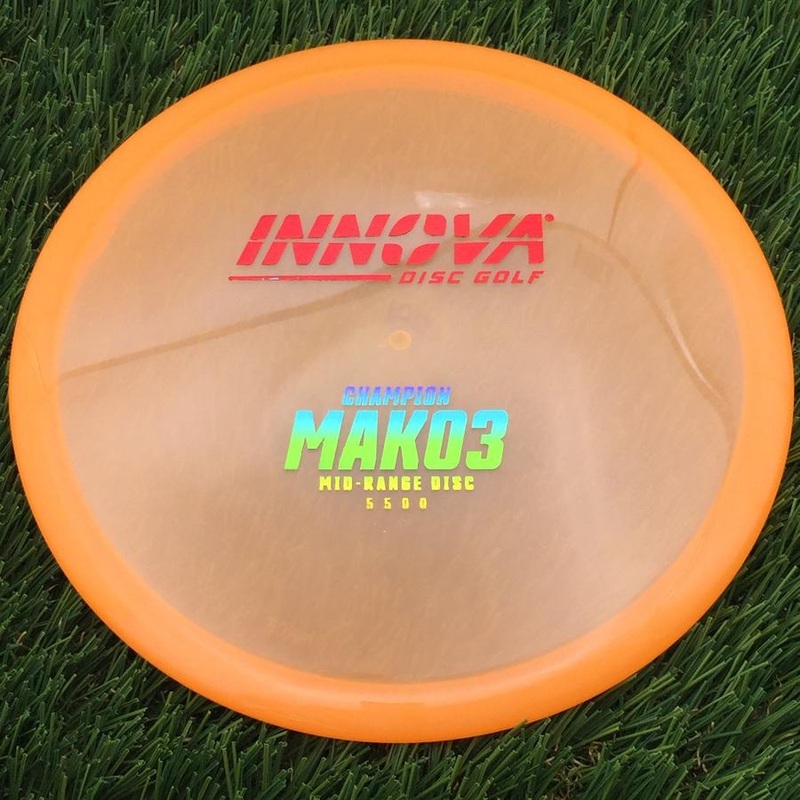 Innova Champion Mako3 with Burst Logo Stock Stamp – 180g – Orange