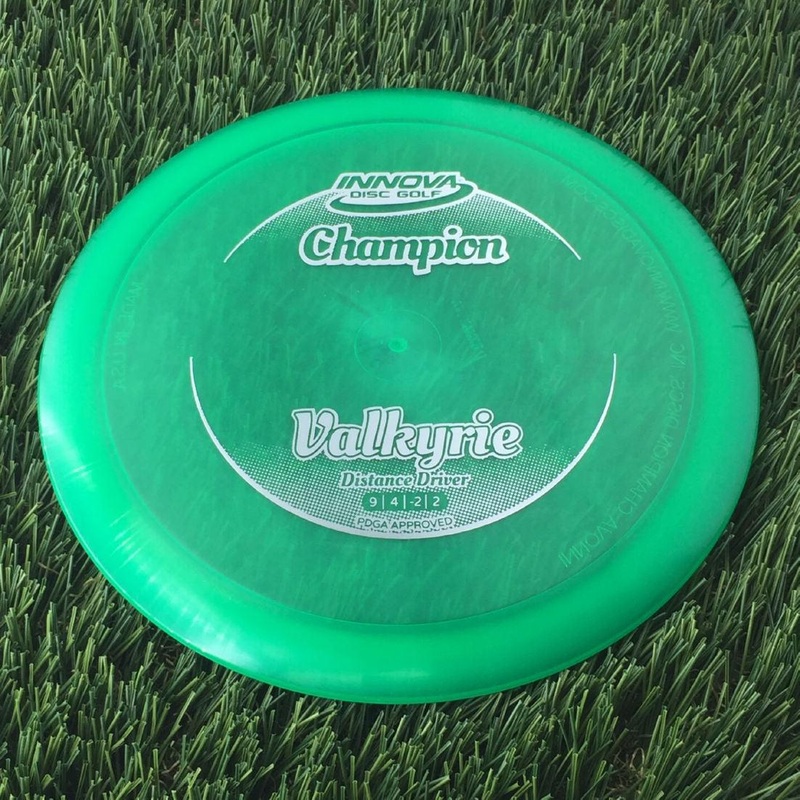 Innova Champion Valkyrie with Circle Fade Stock Stamp – 168g – Translucent Green