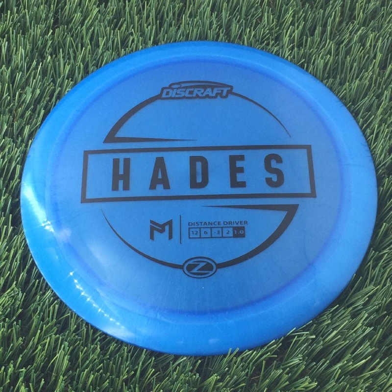 Discraft Elite Z Hades with PM Logo Stock Stamp Stamp – 174g – Translucent Blue
