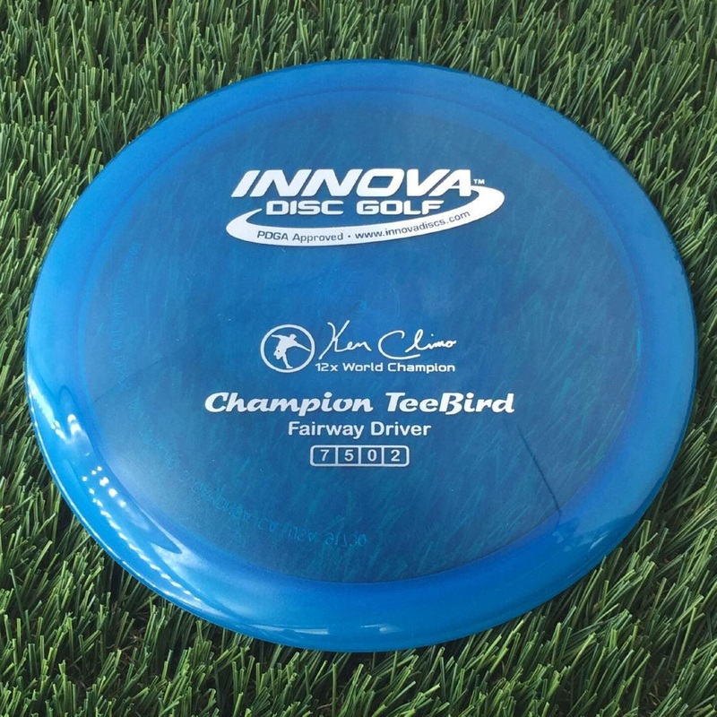 Innova Champion Teebird with Ken Climo 12x World Champion Stamp – 175g – Translucent Blue