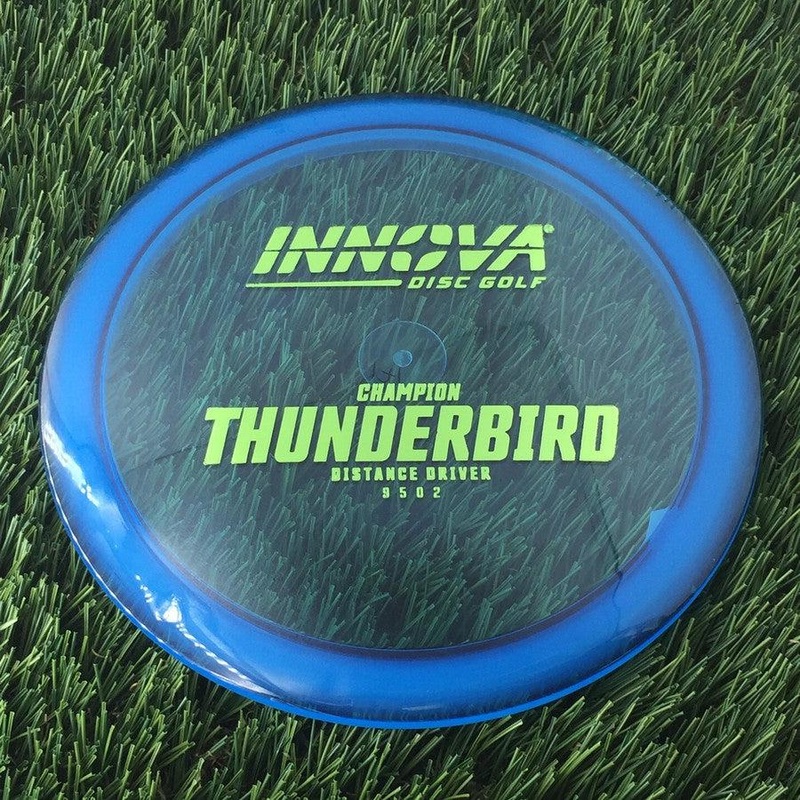 Innova Champion Thunderbird with Burst Logo Stock Stamp – 171g – Translucent Blue