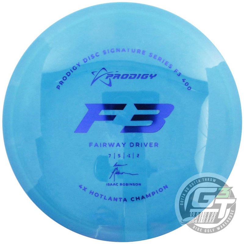 Prodigy Limited Edition 2022 Signature Series Isaac Robinson 400 Series F3 Fairway Driver Golf Disc