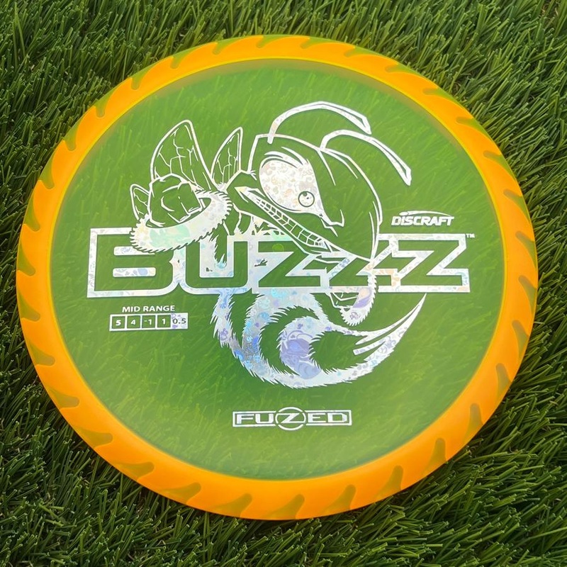 Discraft Elite Z FuZed Line with Saw Pattern Buzzz with Big Bee with Saw Blade – “Buzzzsaw” Stamp – 174.11g – Light Orange