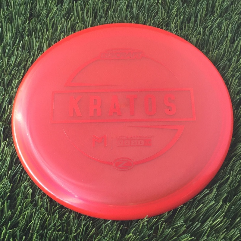 Discraft Elite Z Kratos with PM Logo Stock Stamp Stamp – 174g – Translucent Red